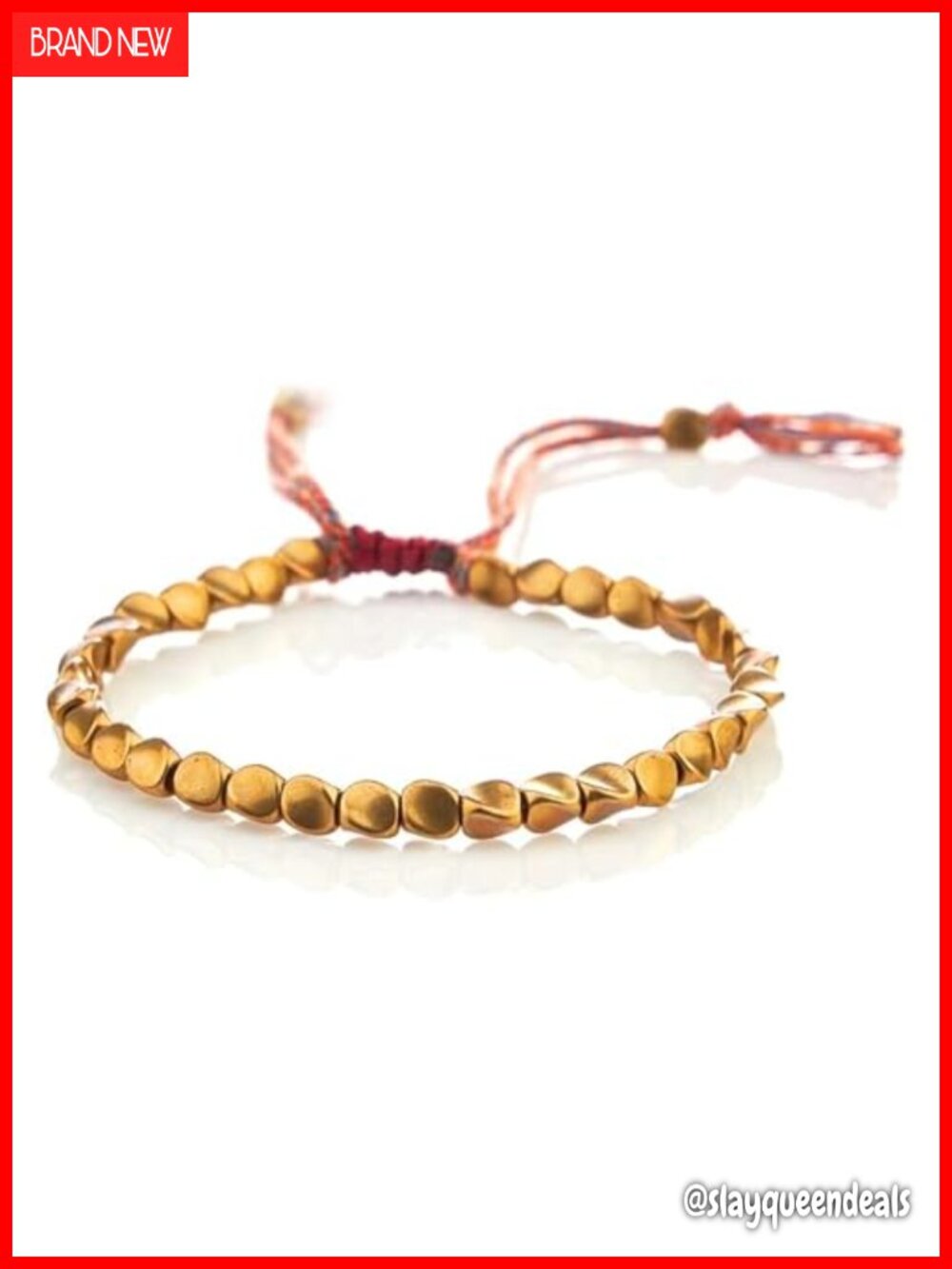 Tibetan Copper Beads Stretch Bracelet Adjustable Energy Healing Spiritual